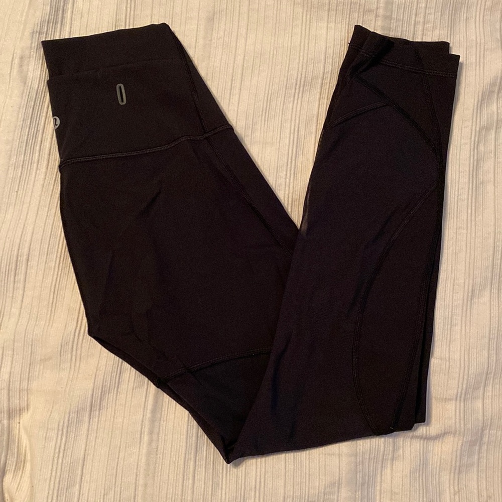 LULULEMON *Rare* Black Mesh Leggings
